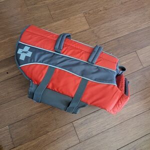 NWOT Orange Dog Life Jacket
